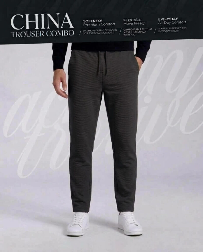 Solid Chaincot Trouser Black (TR5)